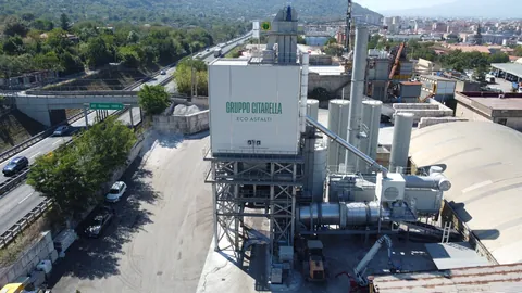 Impianto Eco Asfalti nel contesto urbano di Nocera Superiore